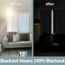 BGment Thermal Insulated 100% Blackout Curtains for Bedroom with Black Liner, Double Layer Full Room Darkening Noise Reducing Grommet Curtain (42 x 84 Inch, Pure White, 2 Panels)