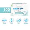 WaterWipes Sensitive+ On The Go Wipes, 3-In-1 Cleans, Cares, Protects, 99.9% Water, Unscented & Hypoallergenic Wet Wipes, 100 Count (10 Packs)