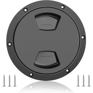 5 inch / 6 inch / 8 inch Boat Round Deck Plate Non Slip Inspection Hatch, Marine Access Port Hatch Cover with Screws, Detachable Water Tight Lid Cover for Marine Boat Yacht