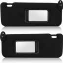 Left & Right Sun Visor for Scion TC 2005-2010, Driver & Passenger Side Black SunVisor Replacement 74320-21210-B2, Stretchable Design