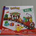 MEGA Pokmon Building Toys Set Holiday Train with 373 Pieces, 4 Articulated and Poseable Characters and Surprises, for Kids