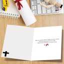 5 x OJsensai Christian Graduation Card Gifts Decoration for Her Him Student | Religious Graduation Congratulations Gifts for Son Daughter, Bible Verse Graduation Card Jeremiah 29:11Cellophane Envelope