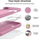 Vooii Compatible with iPhone 13 Case, Liquid Silicone Upgrade [Camera Protection] [Soft Anti-Scratch Microfiber Lining] Shockproof Phone Case for iPhone 13 6.1 inch - Lavender Purple