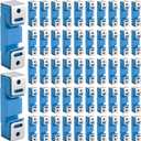 LEIFIDE 100 Pack Sound Isolation Clips Sound Proofing Mounting Blocking Clips Reduce Noisy Neighbor Soundproofing Resilient Channel for Home Office Apartment Recording Studio Walls and Ceilings (Blue)