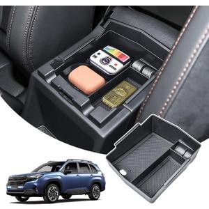 Center Console Tray Compatible with Subaru Forester 2025 2026 Interior Armrest Insert Storage Box Organizer, Easy Removal Accessories