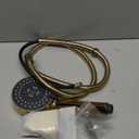 Tecmolog RV Shower Head with Hose and Mount ABS Plastic 5 Spray Hand Held Shower Head Set for Bathrrom, Zirconium Gold, BS144F