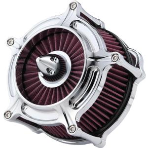 Motorcycle Air Filter for Harley Air Cleaner Davidson Air Intake Cleaners Harley Softail Touring Street Road King Glide Powersports Air Filters C-For Softail 93-15 Dyna Twin Cam 93-17 Touring 93-07Red