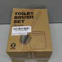 Toilet Brush, 2 Pack Toilet Brush and Holder Set Bathroom Accessories, Toilet Bowl Brush and Holder for Bathroom, White