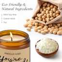 Engagement Gifts for Couples - Engagement Gifts for Women, Her, Bride to Be Wedding Fiance Gift for Women, 7oz Soy Wax Lavender Engaged Candle, Engagements Party Decorations Gift