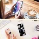 Esdot for Samsung Galaxy S21 Plus Case,Military Grade Passing 21ft Drop Test,Rugged Cover with Fashionable Designs for Women Girls,Protective Phone Case for Galaxy S21 Plus 6.7" Purple White Flowers