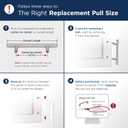 2 x Amerock Cyprus 8-13/16 inch (224mm) Center-to-Center Champagne Bronze Cabinet Pull, BP26209CZ