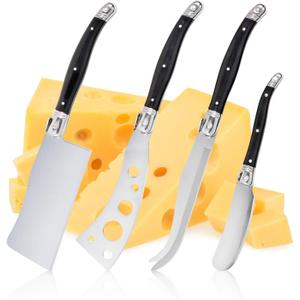 4-Pack Stainless Steel Cheese Knife Set Cheese Knives for Charcuterie Board Cheese Slicer Cheese Butter Cutter