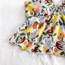 SOLY HUX Women's Boho Print Halter Cami Top Sleeveless Backless Ruffle Flared Summer Crop Tops (S)