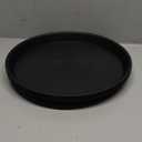 4 Pack of 16 inch Plant Saucer (13.5" Base), Heavy Duty Plastic Plant Tray for Pots, Flower Water Trays for Indoors, Bird Bath Bowls, Plant Drip Saucers for Planter 14"/15"/16" (Black)