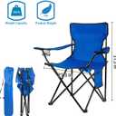 Damei century 4Pack Folding Camping Chairs-Lightweight, Installation-Free, Portable Chair for Beach, Lawn, Outdoor Sports, 19.7 inches x 21.3 inches x 31.5 inches