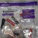 VCELINK 4mm Speaker Banana Plugs-Open Screw Type, Insulated 24K Gold Plated Speaker Wire Banana Plugs Connectors (5 Pairs(10 pcs))