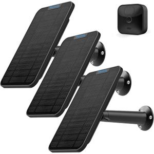 4W Solar Panel Charging Compatible with Blink Outdoor(3rd Gen) /xt xt2 Camera, with 13.1ft Waterproof Charging Cable, IP65 Weatherproof,Includes Secure Wall Mount(3-Pack) (For blink 3rd Gen/XT2/XT(3-Pack))
