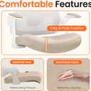 NEO CHAIR Office Desk Mesh Chair with Adjustable Ergonomic Lumbar, Beige, Without Headrest