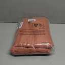 LAMIT Terracotta Linen Boho Curtains 84 inch Length 2 Panels, Light Filtering Burnt Orange Panels Back Tab and Rod Pocket Western Rustic Drapes for Bedroom/Living Room, 52 x 84 Inch