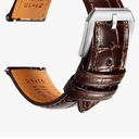 REZERO Leather Watch Bands for Men, Quick Release Watch Straps, Luxury Italian Alligator Grain Embossed Band Replacements 19mm 20mm 21mm 22mm