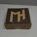 Mega Handles Ronn Privacy Lever & Lock Door Handle Set for Hallway, Closet and Bathroom, Keyless Lock, Heavy Duty Door Levers, Fits All Standard Door Sizes, Screws Included - Satin Brass (1 Pack)