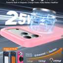 Magnetic for iPhone 17 Pro Max Case,[Anti-Slip][Compatible with MagSafe][Military Grade Drop Protection] Shockproof Protective Translucent Matte Phone Case for iPhone 17 Pro Max Case,Pink