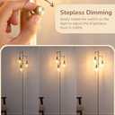 EDISHINE 70'' Dimmable Industrial Floor Lamp, Farmhouse Standing Lamps Diamond-Shaped Lampshade, 3 LED Edison Bulbs Included, Farmhouse Rustic Floor Lamps for Living Room, Bedroom, Office, Gold