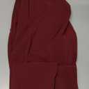 Womens Straight Leg Pants 2026 High Waisted Stretchy Business Casual Work Pants Dress Office Trousers with Pockets (Medium, Burgundy)