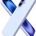 ORNARTO Compatible with iPhone 16 Case 6.1", Slim Liquid Silicone 3 Layers Full Covered Soft Gel Rubber Shockproof Phone Case, Protective Cover with Anti-Scratch Microfiber Lining-Baby Blue