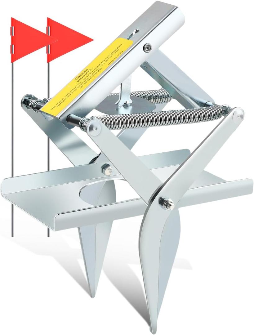 Garsum Scissor Mole Trap for Lawns, Mole Kill for lawns, EasySet Eliminator Vole Gopher Traps, Reusable Quick and Clean Kill,1 Scissor Trap