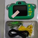 Kids Camera, Dinosaur Toddler Digital Camera for Ages 3-12 Boys Girls Childrens, Christmas Birthday Gifts, Selfie 1080P HD Video Camera for 3 4 5 6 7 8 9 Years Old Boys Girls Toys Gifts (Green)