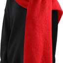 Premillow Women's Mohair Winter Scarf Pure Color, Warm Winter Scarf for Women and Men, Soft Luxurious Cashmere Feel Scarfs (Red)