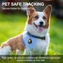 for AirTag Keychain Holder 4 Pack, Waterproof TPU Case with Holder for Apple AirTags, Shockproof, Secure Lock for Wallet, Key, Bag, Luggage, Pets(Black)