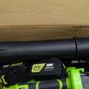 Leaf Blower Cordless,Electric Leaf Blower with 2 4.0Ah Battery Powered and Fast Charger, Cordless Blowers for Lawn Care and Car Dust Snow Blower,6 Speed Control (Green)