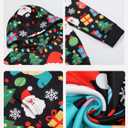 GRAJTCIN Kids Ugly Christmas Sweater for Boys Girls, Long Sleeves Hoodies Non-knited Sweatshirt (Black, XL)