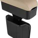 Car Armrest Car Armrest Box Universal Rest Wireless Charging Storage Container Frame Support(White)