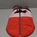 azuza Dog Jacket for Medium Dogs Waterproof Dog Coat with Reflective Strips and Harness Built in Warm Fleece Dogs Winter Coat Windproof with Back Zipper, Red XL