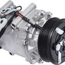 labwork AC Compressor & A/C Clutch CO 4914AC Replacement for Honda Civic 1.7L 2002 2003 2004 2005 0610061 6511266 2004914AM