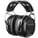 BJKing Bluetooth 5.4 Hearing Protection Headphones with Rechargeable Battery 120H Playtime, SNR 30dB Safety Earmuffs Ear Protection for Lawn Mowing, Workshops, Snowblowing, Construction