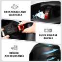 TRIANGLE Motorcycle Helmets Full Face Motorcycle Helmet for Men & Women with Tinted and Clear Visor Meet Dot Approved (Black, L)