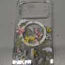 GVIEWIN for iPhone 17 Pro Max Case Compatible with MagSafe, with Screen Protector Upgraded [Full Camera Protection] [Non Yellowing] Floral Slim Shockproof Clear Women Phone Cover (Nosegay/Colorful)