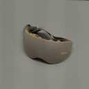 Eye Massager with 2 Level Heat & Cool, 150 Mins Uses, 3 Modes & 14 Vibration Heads, Heated Eye Mask with Bluetooth Music for Migraine, Eye Strain Puffiness and Dry Eye Relief, Eye Care for Women Men (Pale Brown)