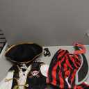 Spooktacular Creations Halloween Child Boy Pirate Fierce Captain Costume w/Accessories for Kids Halloween Dress Up Parties (3T (3-4 yr), Red)