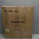 PELONIS 16'' Pedestal Fan for Bedoom, Remote, Standing Fan with 7-Hour Timer, 90 Oscillation, 3-Speeds, Adjustable Height, Electric Cooling Fans for Living Room and Office (Black)