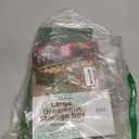 ZOBER Underbed Christmas Ornament Storage Box - Stores 72 Large 4" Ornaments, With Dividers - Tear Proof 600D Oxford Fabric, Ornament Organizer Storage Box, Durable Christmas Containers Holder - Green