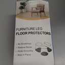 32 Pcs Chair Leg Floor Protectors - Silicone Felt Pads, Scratch-Proof & Noise-Free, Easy Smooth Moving, Large Size (Fits Round Chair Legs: 1-5/16" to 2" Diameter)