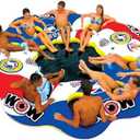 WOW Sports - Tube A Rama - Inflatable Floating Island For Up To 10 people - Water Raft Tube For Adults