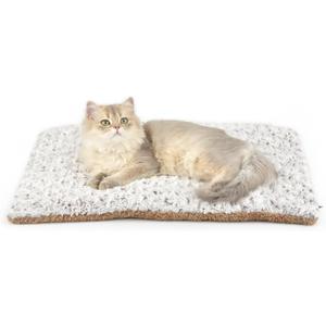 Self Warming Cat Bed, 24" x 18" Self Heating Pet Pad, Double Sided Heated Dog Mat Thermal Blanket for Large Kittens Small Puppy