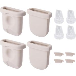 12pcs Breast Pump Parts Replacement for eufy, Includes 4 Silicone Diaphragms 4 Duckbill Valves & Nozzle Covers Accessories Kit Compatible with eufy S1 Pro/S1/E10/E20