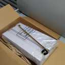 Gisafai 12 Pcs Large Gold Flag Spreader for Indoor Flag Juneteenth Flags Holder Flag Display for Outside Balcony Flag, 19.69 Inches Length